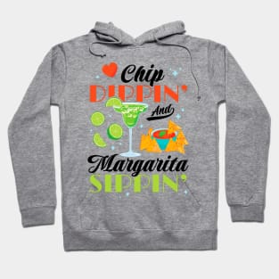 Chip Dippin' And Margarita Sippin' Funny Cinco de Mayo Men Hoodie